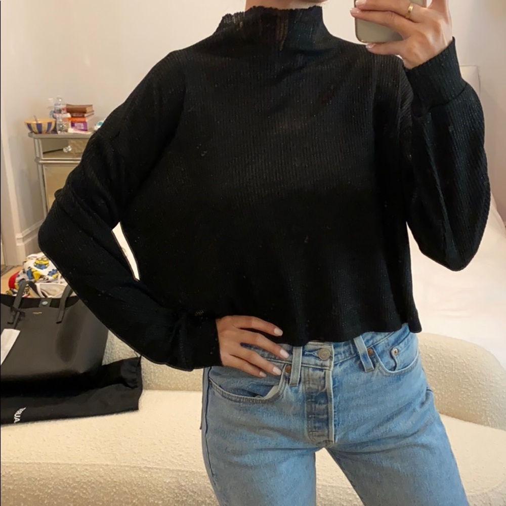 Revolve Tularosa Lurex Knit Sweater